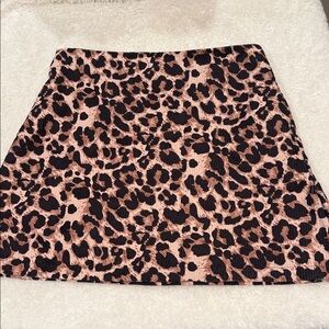 SHEIN Wild Pattern Mini Skirt